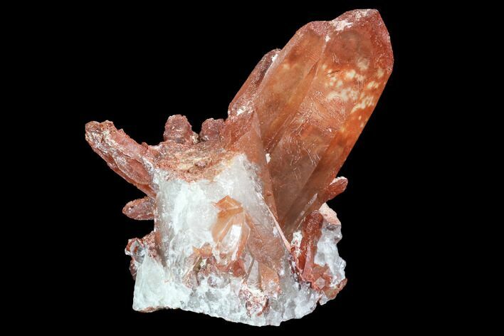 Natural, Red Quartz Crystal Cluster - Morocco #101003